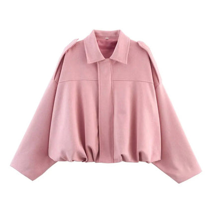 Short Fitted Women's Collar Jacket