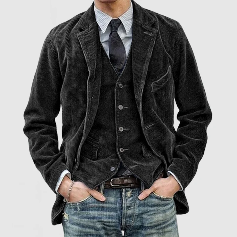 Casual Fit Blazer and Waistcoat Set