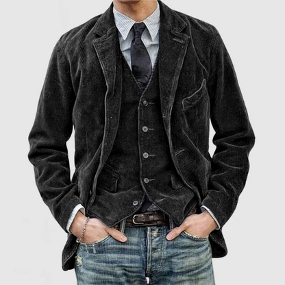 Casual Fit Blazer and Waistcoat Set