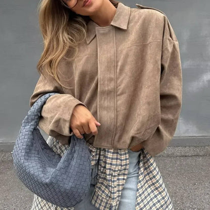 Short Fitted Women's Collar Jacket