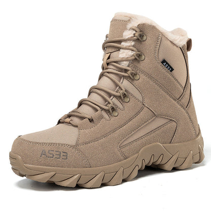 Waterproof Men's Winter Boots - Insulated High Top Shoes