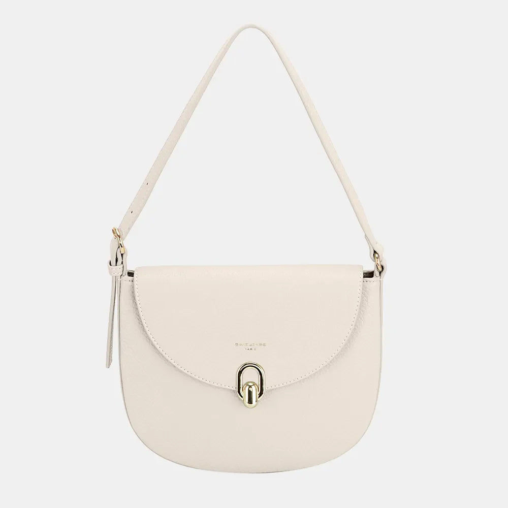 Silver Tone Clasp Ladies Shoulder Bag