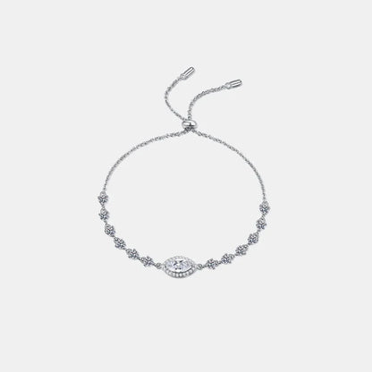 1ct Gemstone Sterling Silver Chain Bracelet - EasyApparels