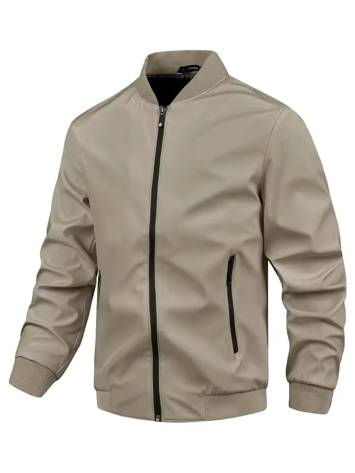 Waterproof Men's Zip Up Jacket Regular Fit