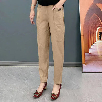 Soft Women's Casual Elastic Waist Pants