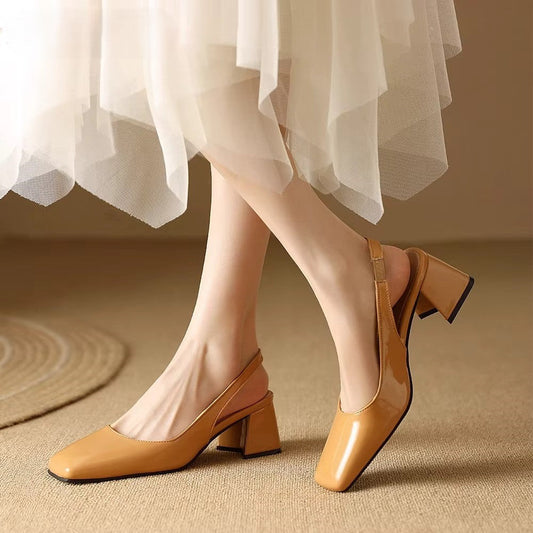 Classic High Heel Leather Shoes - EasyApparels