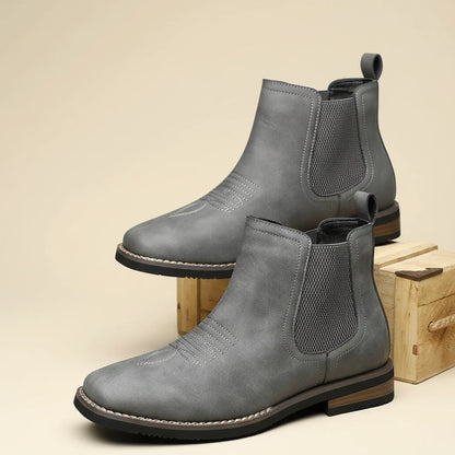 Classic Brown Leather Chelsea Boot Men's