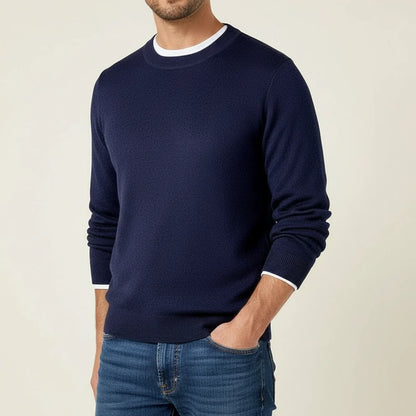 Classic Casual Men's Crew Neck Sweater