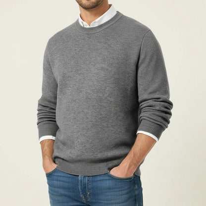 Classic Casual Men's Crew Neck Sweater - EasyApparels