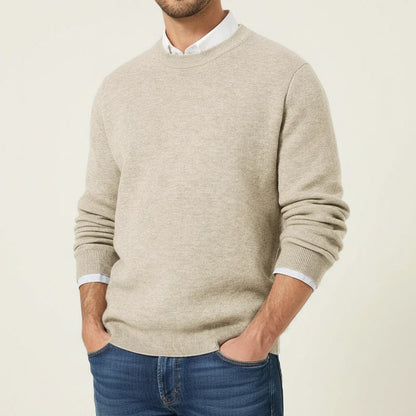 Classic Casual Men's Crew Neck Sweater
