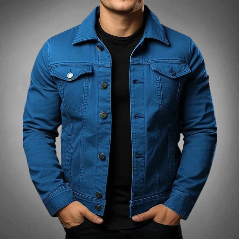 Comfortable Men's Casual Denim Jacket - EasyApparels