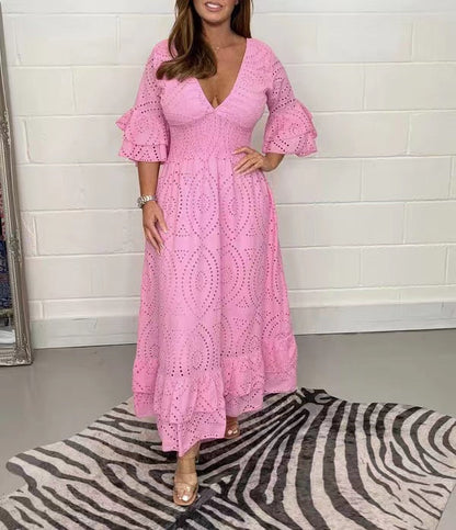 Sexy V Neck Sundress for Women