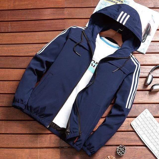 Waterproof Men's Athletic Windbreaker Jacket