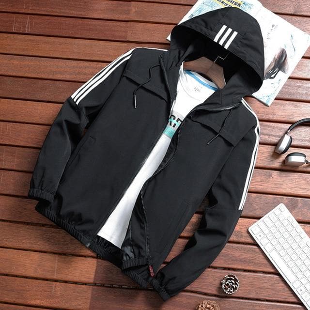 Waterproof Men's Athletic Windbreaker Jacket - EasyApparels