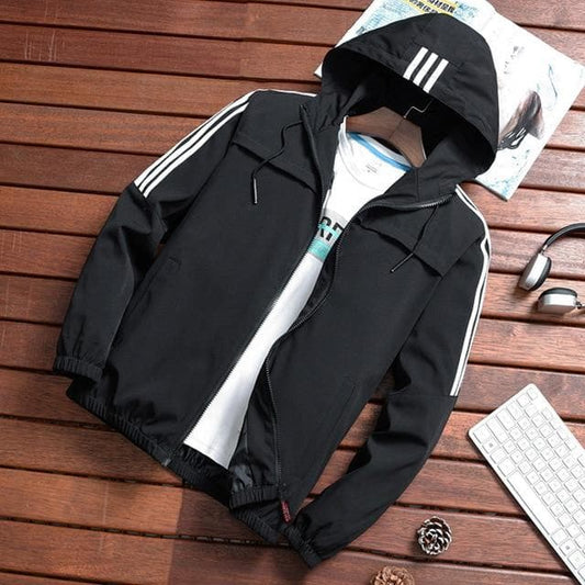 Waterproof Men's Athletic Windbreaker Jacket - EasyApparels