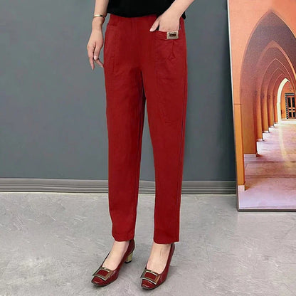 Soft Women's Casual Elastic Waist Pants