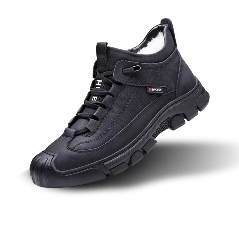 Warm Waterproof Gray Sneakers for Men