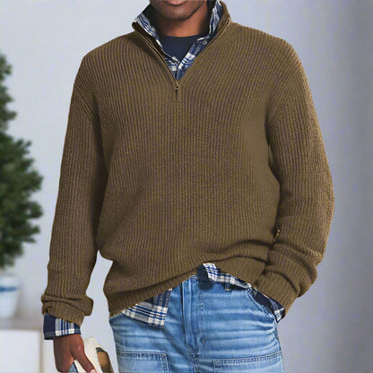 Casual Men's Long Sleeve Knit Sweater