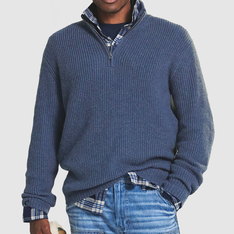Casual Men's Long Sleeve Knit Sweater