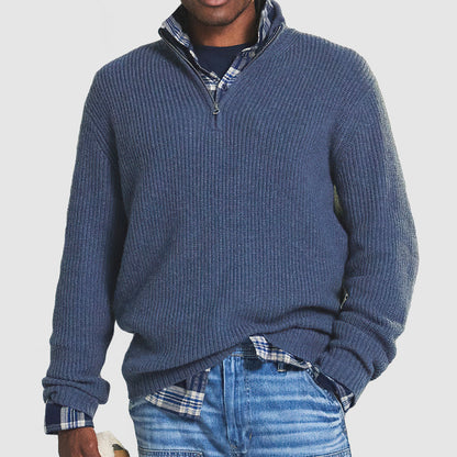 Casual Men's Long Sleeve Knit Sweater