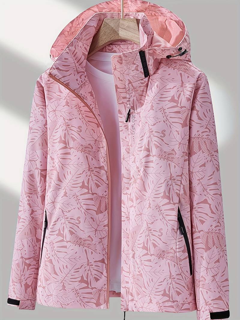 Waterproof Women's Outdoor Windbreaker Hooded Coat