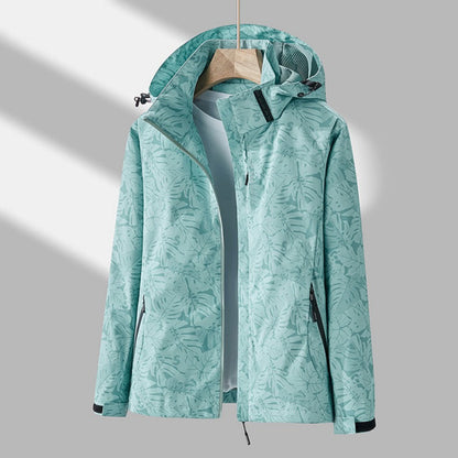 Waterproof Women's Outdoor Windbreaker Hooded Coat