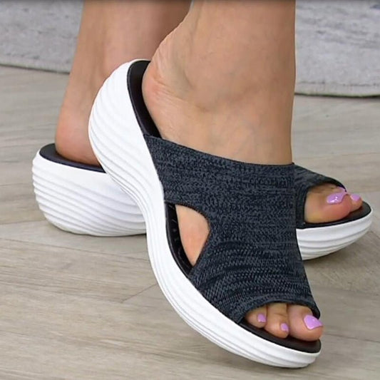Comfortable Elastic Slide Sandals - EasyApparels