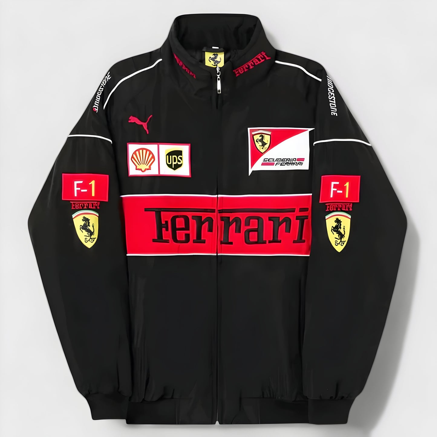 Authentic Ferrari Men's Racing Jacket - Retro Classic Design