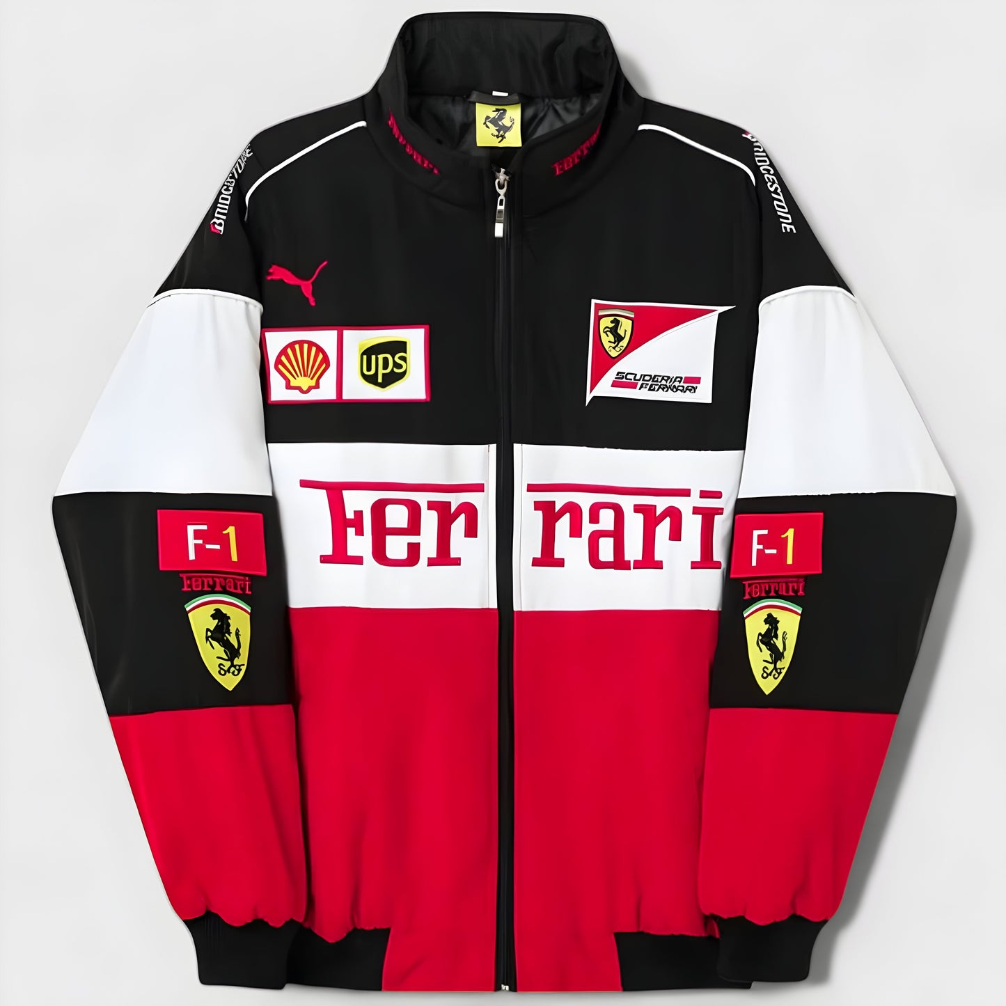 Authentic Ferrari Men's Racing Jacket - Retro Classic Design